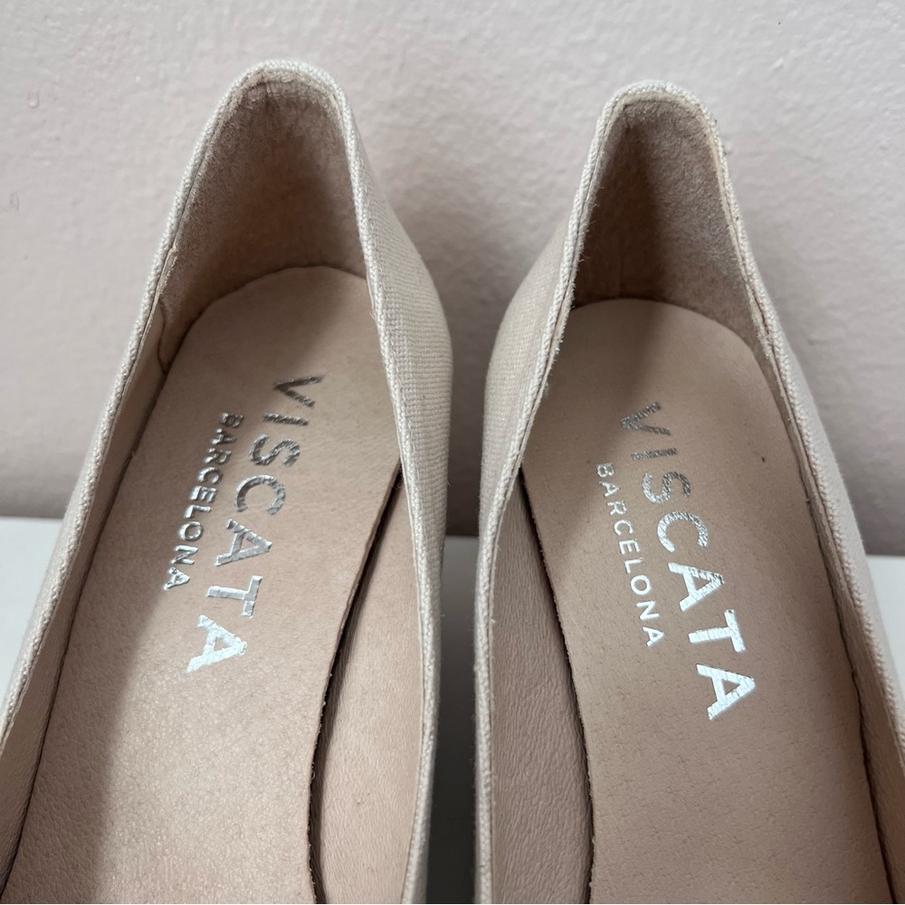 Roses Canvas V Cut Espadrille Wedges - Picture 4 of 16